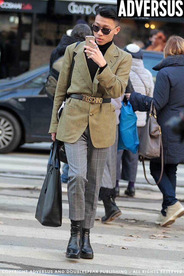 Tendenze moda uomo. Street style foto