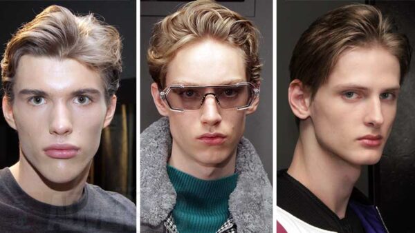 Capelli medio lunghi uomo backstage da BIUU Autunno Inverno 2019 2020 - Foto Charlotte Mesman