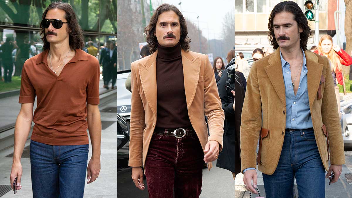 jeans anni 70 uomo