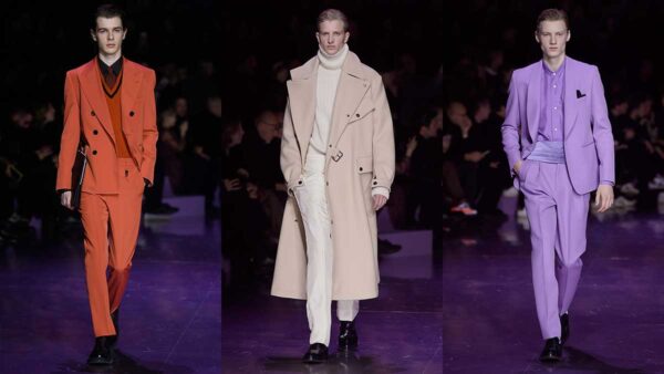 Tendenze moda uomo autunno inverno 2020 2021. Vestiti dello stesso colore dalla testa ai piedi - Foto Hugo Boss
