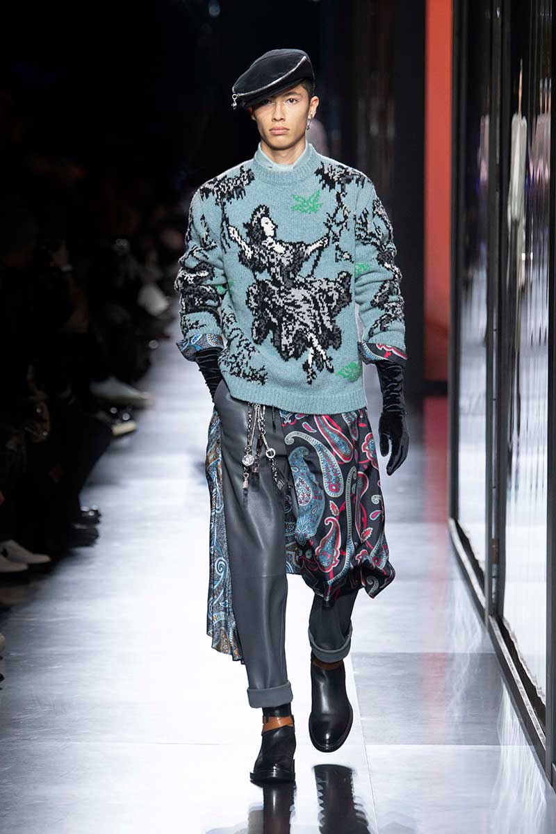 Tendenze moda uomo inverno 2020 2021. Ecco come saranno i maglioni invernali. Photo: courtesy of Dior