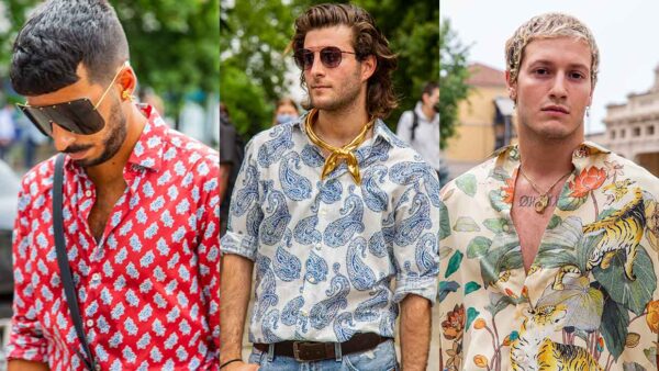 Street style moda uomo 2021. La camicia è la nuova giacca per l’estate - Foto Charlotte Mesman
