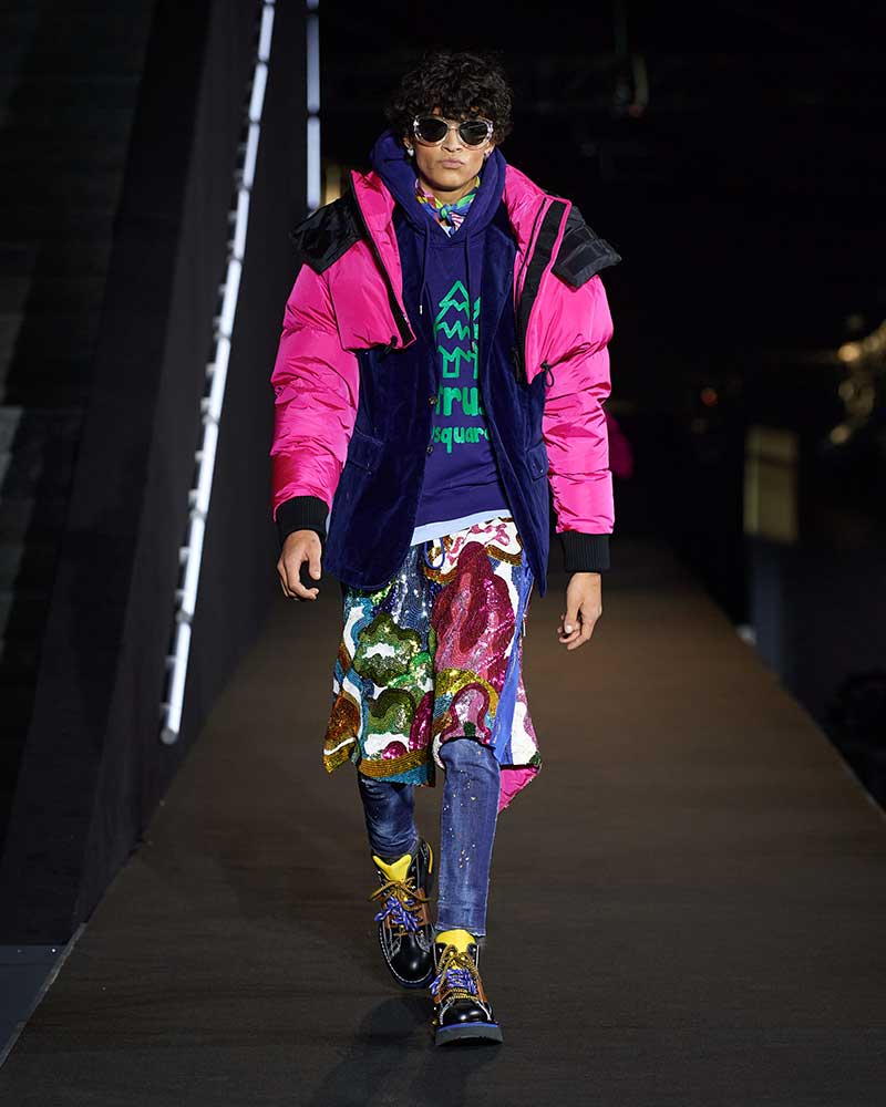 Ecco come i nuovi jeans uomo per l'inverno 2022 2023, i trend moda di Dsquared2 - Photo courtesy of Dsquared2