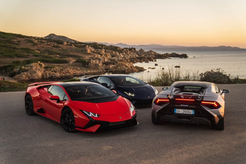 Lamborghini Huracán Tecnica e Huracán STO alla scoperta della Sardegna