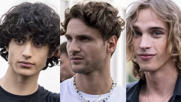 Tendenza capelli mossi uomo 2023 - Foto ADVERSUS