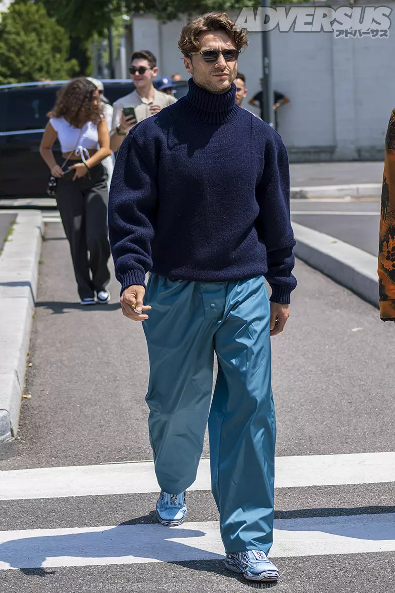 Moda uomo 2023 lo street style da Prada - Foto ADVERSUS