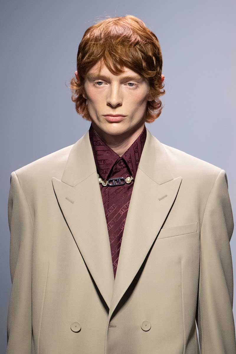 Tendenze tagli di capelli uomo per il 2023 - Photo courtesy of Fendi