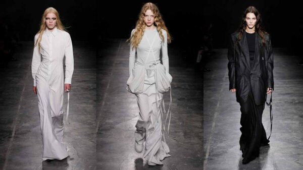 Ann Demeulemeester collezione primavera estate 2023 - Photo courtesy of Ann Demeulemeester