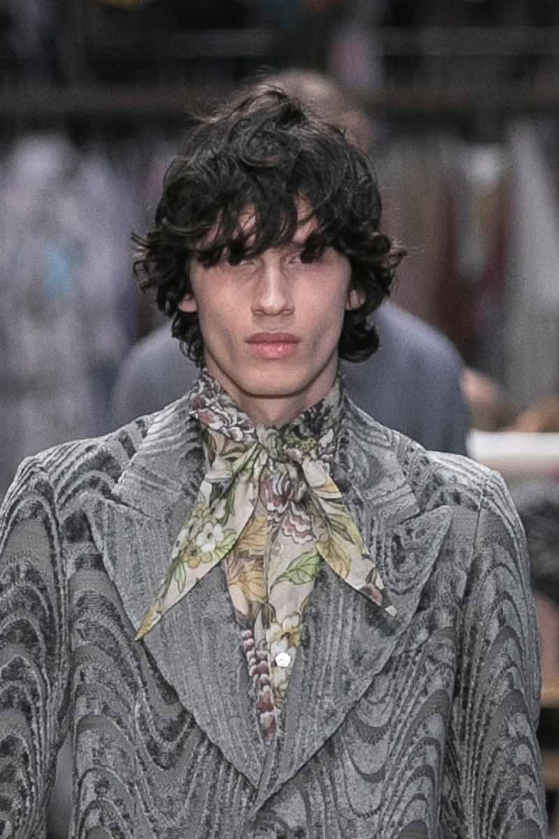 Tendenze capelli uomo 2023 - Photo courtesy of Etro