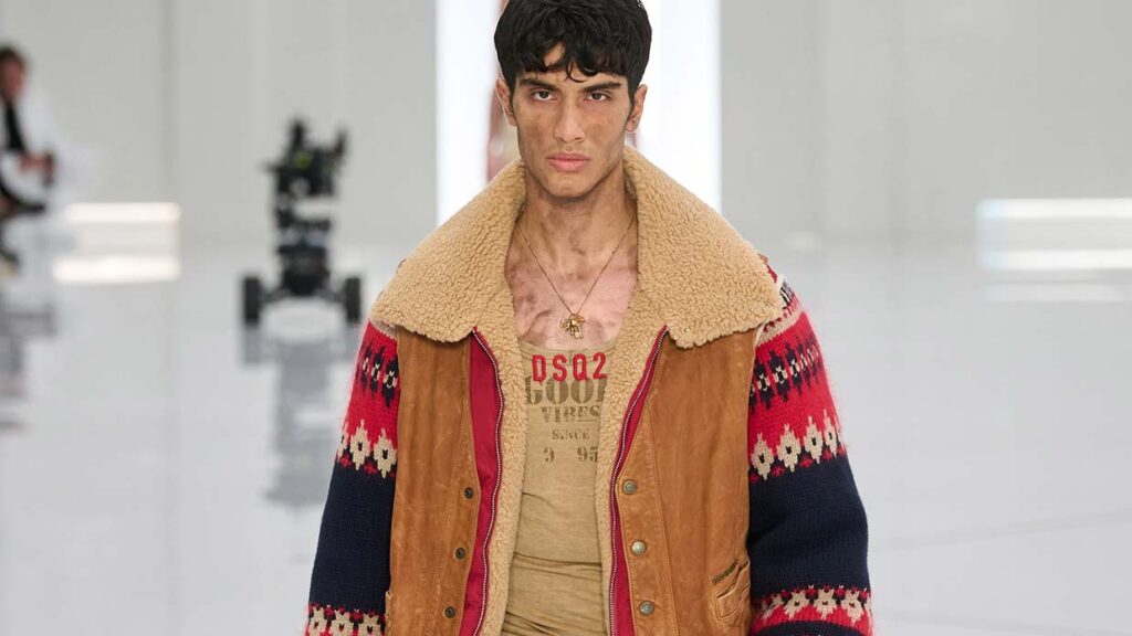 La collezione moda uomo di Dsquared2 per l'autunno inverno 2024 2025 - Photo courtesy of Dsquared2