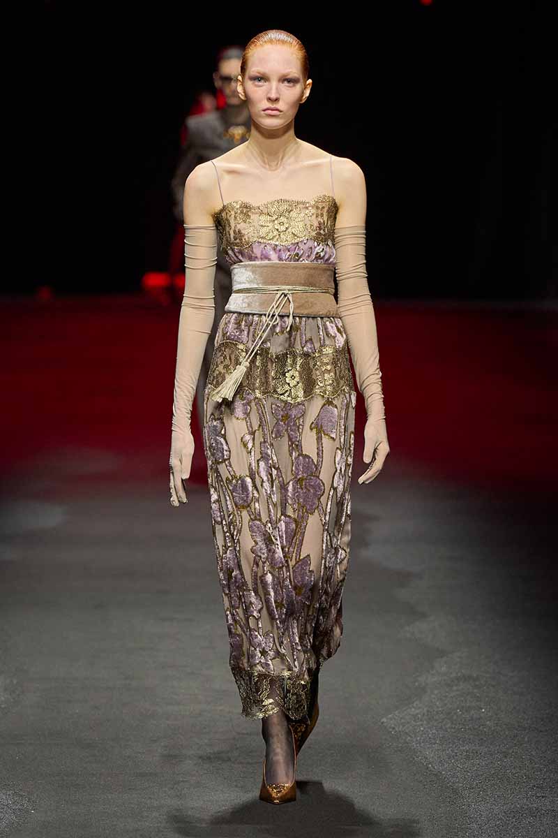 Zuza Bryk on the catwalk for Roberto Cavalli Fall Winter 2025 - Photo courtesy of Roberto Cavalli