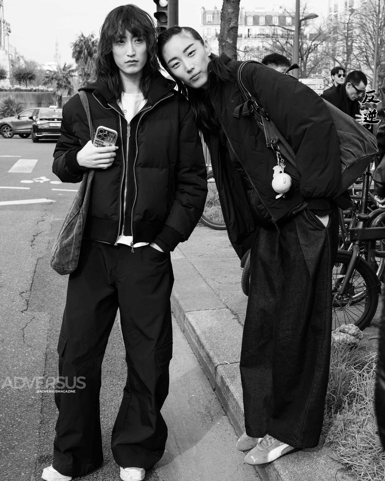 Xiaohan Chen and Xiru Yang My point of view: le modelle di Mugler alla Paris Fashion Week AI 2026/2027 - Photo ADVERSUS