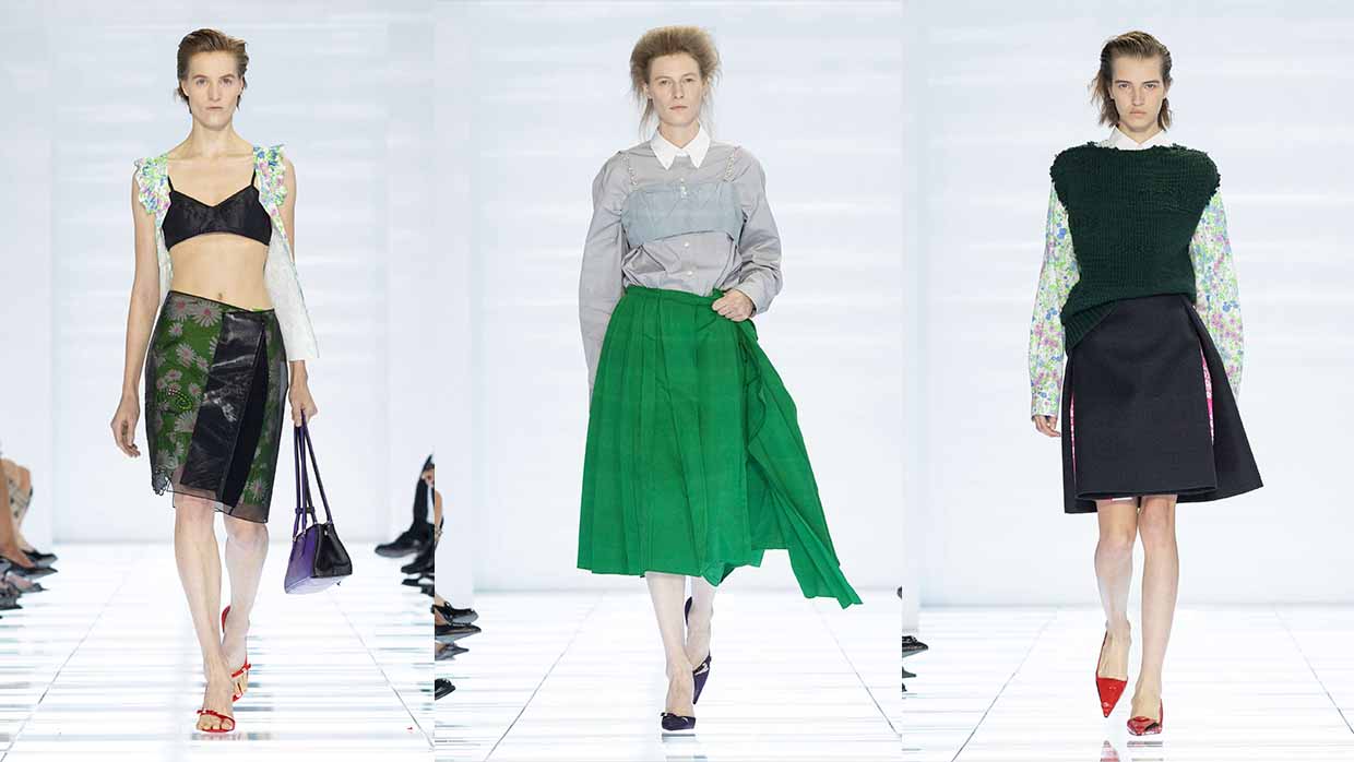 Sfilata Prada donna primavera estate 2027: The skirt - Photo courtesy of Prada